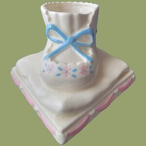 Vintage 1957 Baby Bootie Planter Nursery Gift